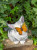 Светильник садово-парковый Чудесный сад 908 Котенок и бабочка на солнечной батарее полирезина