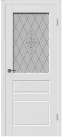 Полотно дверное ДО600 "Честер" белая эмаль 15ДО0 (ВФД)
