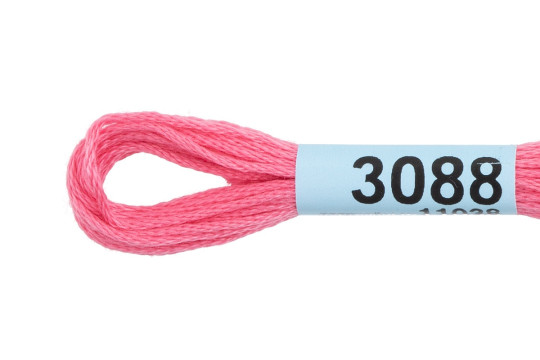 Нитки Мулине 8 м (3088) розовый Gamma