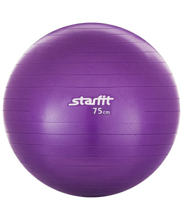 Мяч гимнастический STARFIT GB-101 75 см, цвет-фиолетовый, антивзрыв 1/10