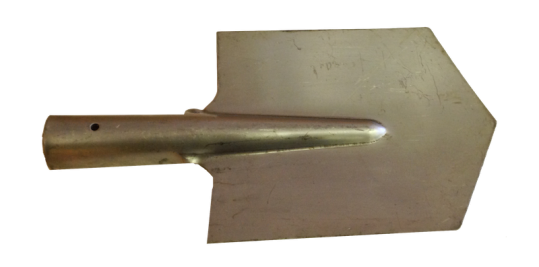 Лопата автомобильная (сапёрная) нержавейка без черенка, 35-183
