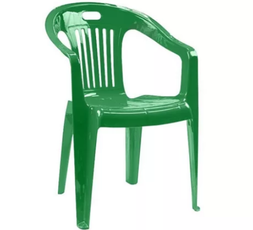 Кресло пластмассовое зеленое Комфорт-1 Стандарт