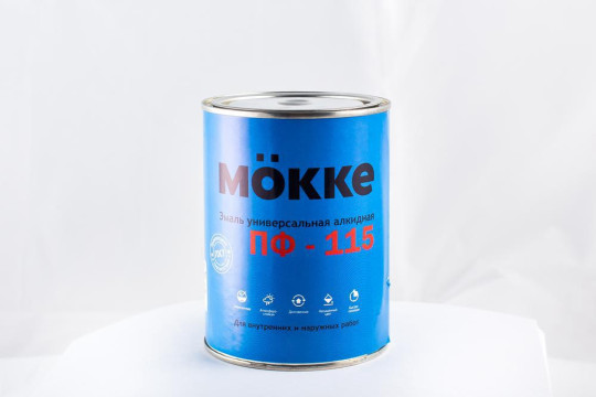 Эмаль ПФ-115 синяя (0,9кг) MOKKE