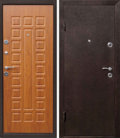 Дверь входная Йошкар Дуб золотой 960х2050 Правая (6,8см)