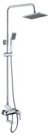 Душевая колонна CRYSTAL CRY-VSC-СRM cо смесителем для ванны, верхним и ручным душем