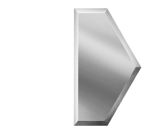 Плитка зеркальная (20х17,3) СОЗС1(у) Полусота серебро (ДСТ, Россия)