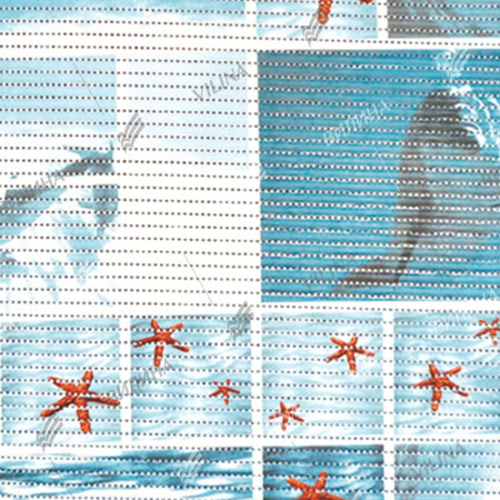 Покрытие напольное (0,8х15) фото FV9 дельфины
