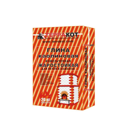Глина каолиновая (20кг) Терракот