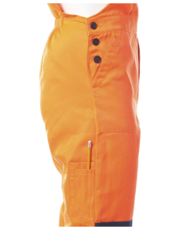 Костюм дорожника МАГИСТРАЛЬ с полукомбинезоном оранжевый/синий размер 52-54/170-176
