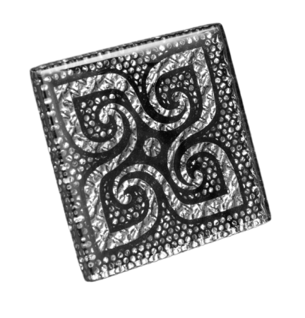 Декор напольный (6,7х6,7) Персей 2С Platinum (Орнамент)