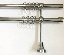 Карниз металлический гладкий d19 мм СМ-3093-2Р 3,0 м