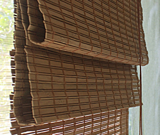 Штора римская бамбуковая какао 160х160 72949160160