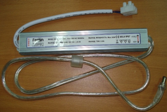 Трансформатор электрон LB004 LED 30W 12V IP67