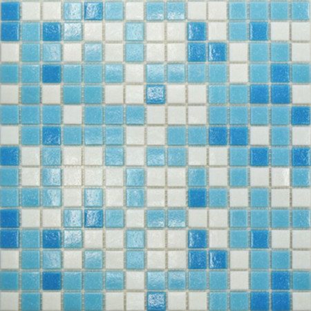 Мозаика стеклянная  (327х327х4) МСD002 бело-голубой (Elada Mosaic, Китай) Акция