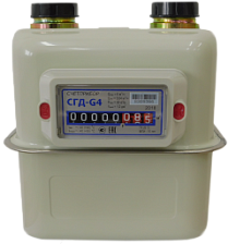 Счетчик газа СГД G-4 ТК 1 1/4" Правый (Орел) 