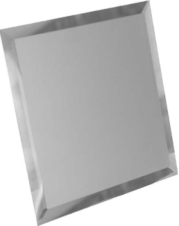 Плитка зеркальная (200х200) КЗС1-02 квадрат серебро (ДСТ, Россия)