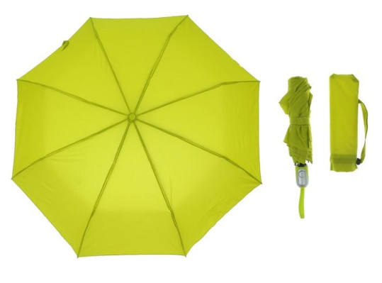 Зонт полуавтомат d100 с проявляющимся рисунком при намокании салатовый 126920 РАСПРОДАЖА