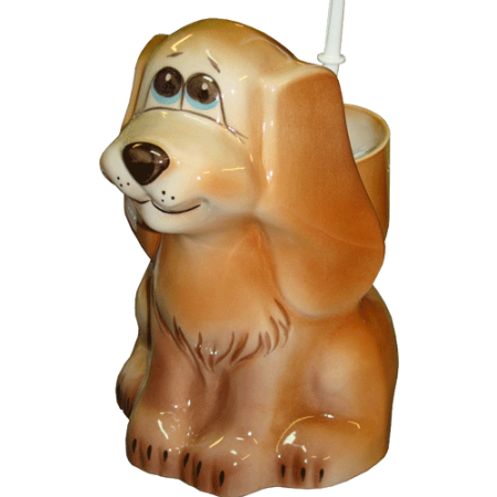 Ерш для унитаза керамика Собака 1 сорт
