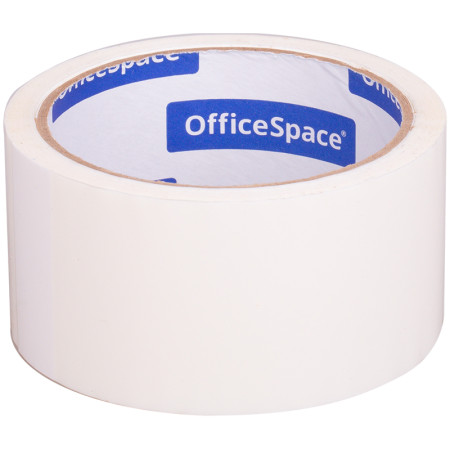 Скотч упаковочный 48 мм х 40 м OfficeSpace белая 45 мкм