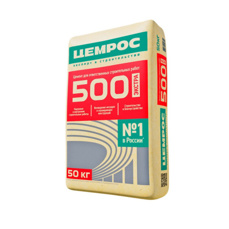Цемент ЦЕМ I 42,5Н ТУ Тара 50 кг(М500 Д0 Фокино)