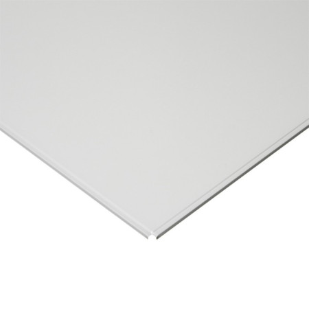 Плита потолочная металлическая (600х600) белый матовый Албес T24
