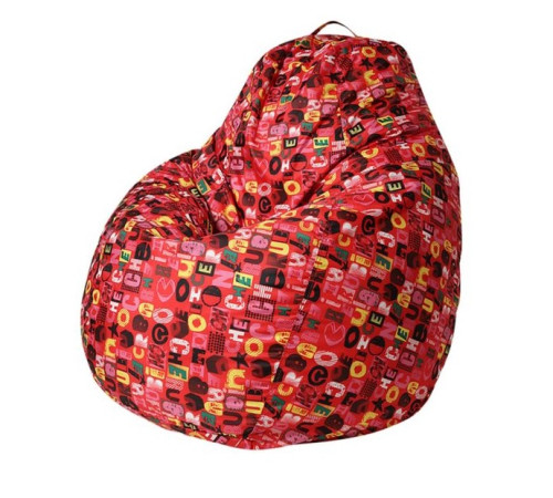 Кресло-мешок Пятигранный d82/h110 цв Mini bukvy red (нейлон красный) 1680018