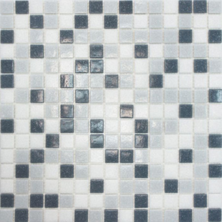 Мозаика стеклянная  (327х327х4) МDA233 серый микс (Elada Mosaic, Китай)