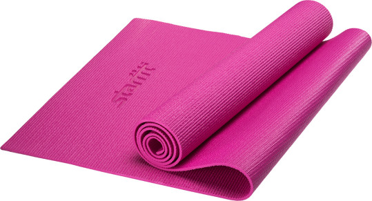 Коврик для йоги STARFIT FM - 101 PVC, розовый, 173х61х0,5 см 1/16 (УТ-00008834)