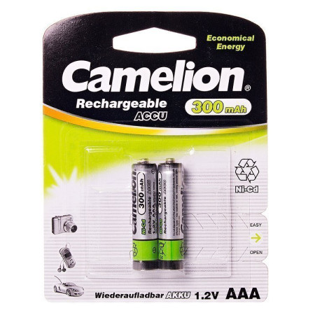 Аккумулятор AAA R03 300mAh NI-Cd Camelion
