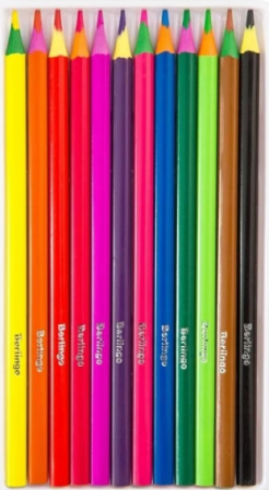Карандаши цветные пластиковые Berlingo "Цирк", 12цветов, заточенные