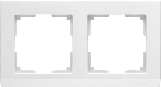Рамка 2-м WL04-Frame-02-white Stark белая
