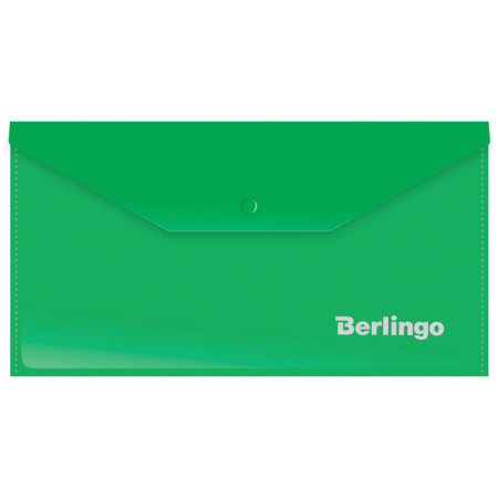 Папка-конверт с кнопкой С6 до 100 л 0,18 мм Berlingo зеленый