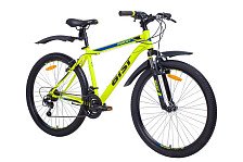 Велосипед горный Aist Quest 21 скорость, стальная рама 18",желто-зеленый ( 26")