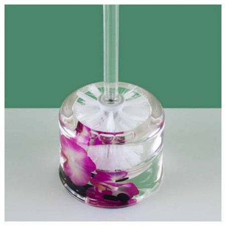 Ерш для унитаза в стакане 790-19 Phalaenopsis гелевый