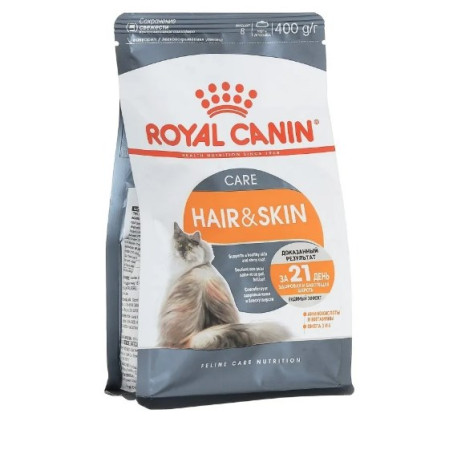 Корм для кошек Royal Canin сухой Hare&Skin Care поддержание здоровья кожи и шерсти 400 гр