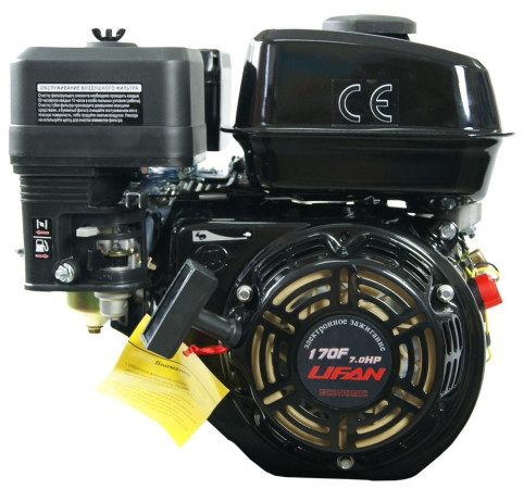 Двигатель LIFAN 170 F ECO 7 л/с вал 19