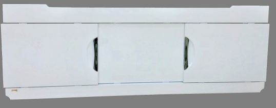 Экран для ванны 1,5м МДФ Лаванда раздвижной белая эмаль