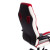 Кресло PILOT кож/зам/ткань, черный перфорированный/светло-серый/красный, 36-6/06/TW-14/36-161