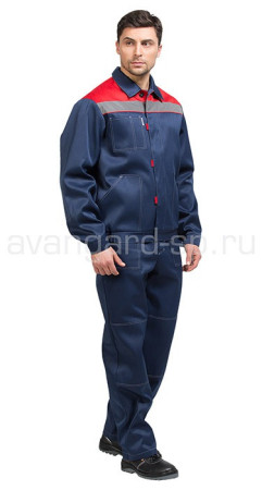 Костюм Тимбер с брюками темно-синий+бордо размер 48-50/182-188