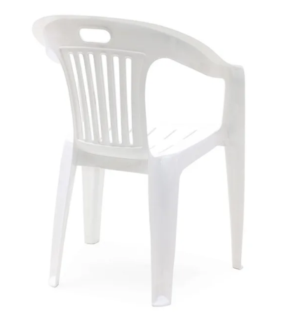 Кресло пластмассовое белое Комфорт-1 Стандарт