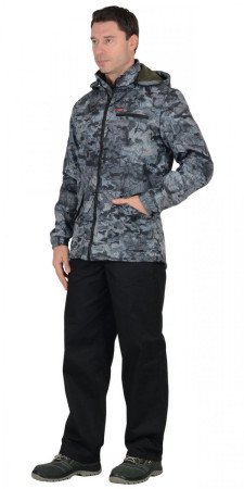 Куртка Вектор Милитари серый ткань Дюспо с флисом размер 52-54/170-176