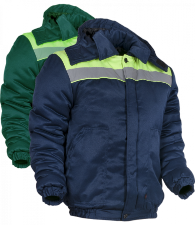 Куртка утепленная Эксперт-Люкс укороченная темно-синий/лимон размер 52-54/182-188