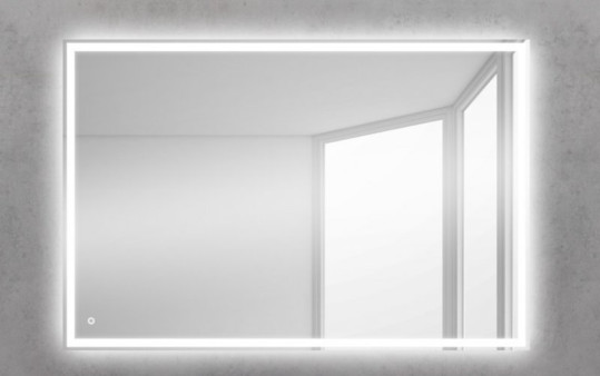 Зеркало с подсветкой SPC-GRT-1000-800-LED-TCH, 12W, 220-240V cенсорный выключатель (100х80х3)