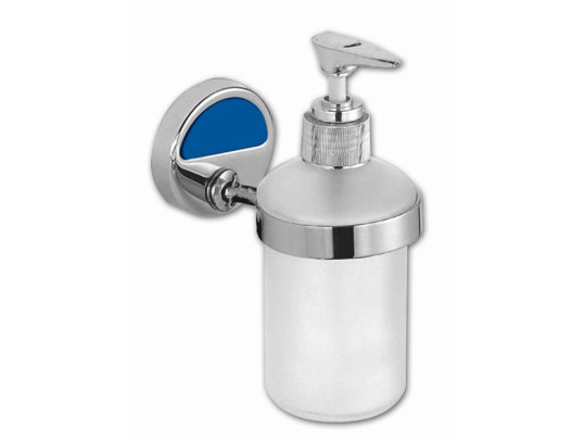 Дозатор для жидкого мыла LASKO Cameleon 5712Е хром/синий