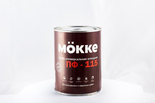 Эмаль ПФ-115 коричневая (1,9кг) MOKKE