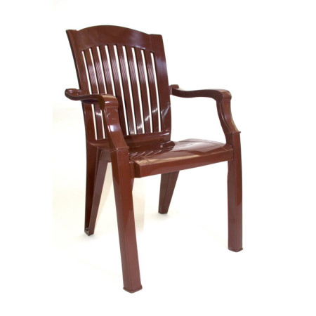 Кресло пластмассовое шоколадное Премиум-1 Стандарт
