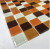 Мозаика стеклянная (300х300х4) СВ806 рыже-коричненый микс (Elada Mosaic, Китай)