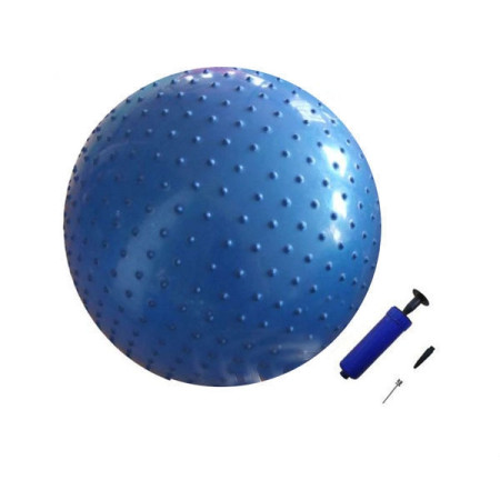 Мяч гимнастический массажный 65 см,с насосом GB02 