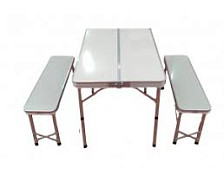Комплект мебели складной (стол 105х65х732 + 2 скамейки 84х20х39) В113