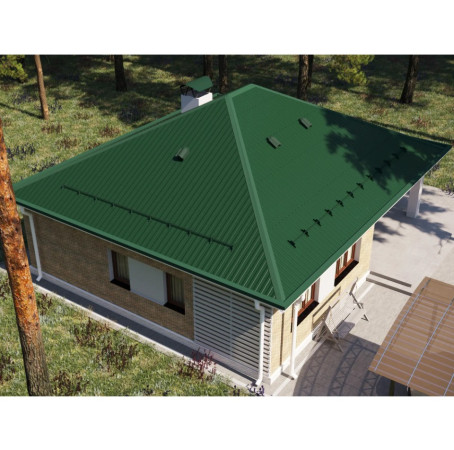 Профнастил С8 0,4х1200х1500 зеленый